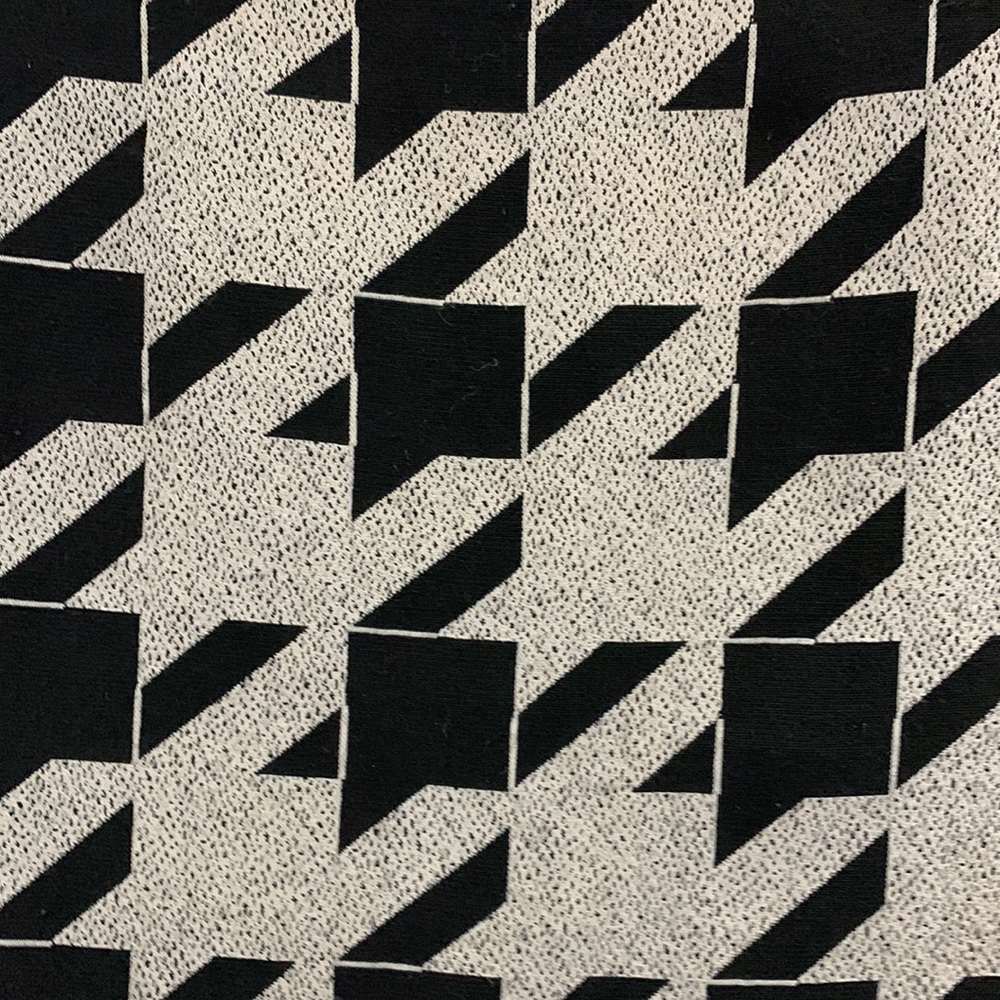 Made in π«π·VTG 90β Beautiful Grey/Black Houndstooth Wrap Skirt - Picture 8 of 13
